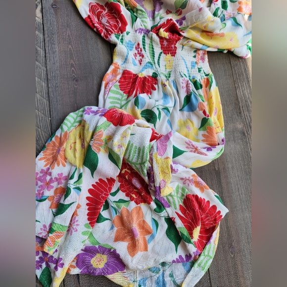 Springfield Floral V-Neck Maxi Dress S - Picture 7 of 7